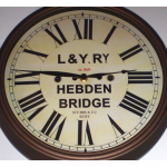 Lancashire'i ja Yorkshire'i raudtee LYR viktoriaanlikus stiilis kell, Hebden Bridge'i jaam