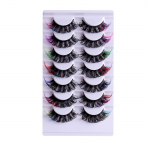 V&auml;rvilised kunstripsmed Pikad v&auml;rvilised ripsmed Halloweeni Cosplay v&auml;rvilised ripsmepikendused selge riba v&auml;rv 3d paks vol&uuml;&uuml;m kirev v&auml;rviline &uuml;ks klastrid One Size