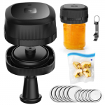 Elektriline Mason Jar vaakumtihendaja 60KPa tugev vaakumtihendusmasin vaikne laetav kaasaskantav juhtmeta vaakumtihendaja must