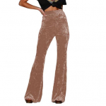 Naiste laienevad p&uuml;ksid elastsed k&otilde;rge v&ouml;&ouml;kohaga &uuml;hev&auml;rvilised laia s&auml;&auml;rega p&uuml;ksid puusa t&otilde;stetud sametist puhkuse t&ouml;&ouml;p&uuml;ksid igap&auml;evaseks kandmiseks M tumepruun v&auml;rv