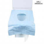 10 tk tualettruumi istmekatted, mis on m&otilde;eldud pakitud v&auml;ikelastele &uuml;hekordseks kasutamiseks. sinine