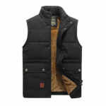 Talvevest Jakk Varrukateta Mantel Karusnahast Mood Suur Suurus Meeste Soe Vest Fliisvest meestele 6XL