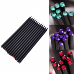 2X Black Rod Hb pliiats v&auml;rvilise teemantkooli maalimise kirjutuspliiatsiga,, A