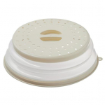 Mikrolaineahju pritsmekate koos k&auml;epidemega kokkupandava ventileeritava kaanega konksuauguga pritsmekaitsega taldrikun&otilde;ude kausi kuumakindla BPA-vaba k&ouml;&ouml;gividina jaoks beež