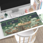 Roheline suur hiirematt Cute Animal Lauaalus Kodukontori tarvikud Lauamatt Cute Bear