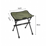 K&auml;mpingu kaasaskantavad kokkupandavad toolid, teleskoopiline kaasaskantav kokkupandav v&auml;litool, kerge rannatool, pruun