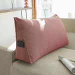 Suur seljatugi elutuba voodi k&otilde;rval ristk&uuml;likukujuline seljatoe padi Queen padi nimmepadi nimmepadi 100*35*20cm roosa