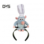 Cooking Mouse King peapael 2 klambriga Kerge pl&uuml;&uuml;sist hiire juuksepael Libisemisvastane t&auml;idisega loomakarva aas Naiste T&uuml;drukute Juukseaksessuaarid Peakatted A