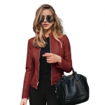 Wmen kunstnahast mantel T&otilde;mblukuga kardigan Sile pind &uuml;hev&auml;rvilised pikad varrukad Slim Fit jope Igap&auml;evaseks pendelr&auml;ndeks koolit&ouml;&ouml;ks &uuml;ler&otilde;ivad 2XL veinipunane v&auml;rv