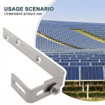 Tugev ja ilmastikukindel PV katuse p&auml;ikesepaneeli kinnitusklamber, sobilik &auml;&auml;rmuslike ilmastikutingimuste jaoks, lihtne paigaldus CHINA