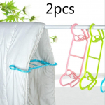 2tk Tekk Tekk Kuivatamine Ventilatsiooni tugiklamber Pesuklambrid Tekiriided Plastikust riidel&otilde;ks C roosa