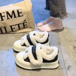 Mood, uus disainer, talvel soojas hoidvad puuvillased kingad naistele Mood vabaaja nahast platvormiga luksuslikud kingad naistele 35 must