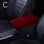 Plush auto k&auml;etugede kast istmepadi soe keskkonsool k&auml;epideme sisemus padjad Universaalne kate Korrastamine auto kaunistus panipaik X6A8 punane