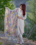 India Disainer &Uuml;laosa Tuunika Kurta P&uuml;ksid Dupatta Komplekt Naiste Peor&otilde;ivad Salwar Suit Kurti Kleit S beež