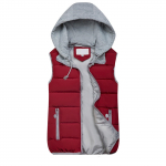 10 v&auml;rvi mood naiste talvine soe mantel vest polsterdatud jakk XL veini