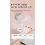 Integrated electric breast pump Maternal and infant intelligent electric breast pump Automatic massage milker valge