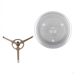 Keeduplaat Mikrolaineahjude kandik kronsteiniga Praktiline kolme k&auml;ega p&ouml;&ouml;rlevate r&otilde;ngastega rull