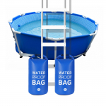 1tk veekindel basseini redel vastukaaluga liivakotid, v&auml;litingimustes veekindel kott ranna veekindel seljakott PVC klambriv&otilde;rk 20L 500D One Size sinine