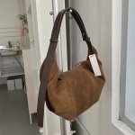 Vintage naiste kandekotid Suure mahutavusega kott Vabaaja moodne mitmek&uuml;lgne Crossbody kott naiste disainkottidele one size pruun
