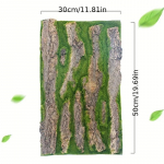 Moodne roheline taimekoor kunstlik siseruumide torude kaunistusmaterjal sammal veesamba katte jaoks