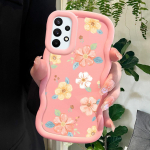 V&auml;rvitud mustriga Big Wave Edge pehmest silikoonmaterjalist Macaron telefoni&uuml;mbris, p&otilde;rutuskindel kaitsev kummist korpus Samsung Xiaomi Poco Redmi jaoks Xiaomi Poco C75 sinine