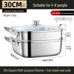 316 roostevabast terasest mitmekihiline auruti gaasi- ja induktsioonpliitidele 30cm double layer