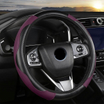 2023. aasta auto rooliratta kate hingav libisemisvastane PU-nahast roolikatted, sobivad 37&ndash;38,5 cm autodekoratsiooniga s&uuml;sinikkiust