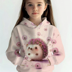 Lasteriided T&uuml;drukute pusad pikkade varrukatega 3D Multifilmid Loomad Prinditud Lapsed Kevads&uuml;gisr&otilde;ivad Vabaaja armsad &otilde;ues t&uuml;drukute riided top 140