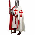 Meeste keskaegne mantel ja templi tuunika, Halloweeni r&uuml;&uuml;tli kost&uuml;&uuml;m, puuvillane kapuutsiga mantlim&uuml;ts K&auml;sitsi valmistatud keskaegne kleit, renessanss LAPR SCA 4XL valge