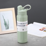 Moodne makrooniga nutikas spordiveekupp Suure mahutavusega termostass &Otilde;pilase veepudel V&auml;litingimustes roostevabast terasest termostass 840ml