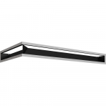 Ventilatsioonikaas LUFT parempoolne nurk 40x80x9 poleeritud Slim