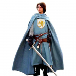 Halloween Keskaja K&auml;sitsi Tikitud Jeruusalemma rist heraldiline rist R&uuml;&uuml;tli Keeb ja Surcoat Cosplay Taaslavastus SCA S sinine