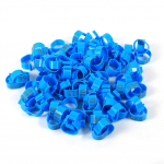 100 tk/kott 16 mm 001-100 numbriga plastikust kodulinnud kanad pardid hane jalar&otilde;ngad(Sinine)