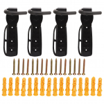 4 tk Seinale kinnitatav vertikaalne jalgrattakonks Kuni 66 naela Kandev terasest seinale kinnitatav vertikaalne jalgrattahoidik rack jaoks