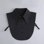 Mood Rev&auml;&auml;rikrae S&auml;rk Eemaldatav Krae Naiste Valge S&uuml;gisene Kampsun Pluus V&otilde;lskrae T&uuml;drukute Eemaldatav S&auml;rgi Kaelus Valekrae