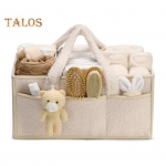 Beebim&auml;hkmete korv k&auml;epidemega, mitu sektsiooni, suur mahutavus, kaasaskantav beebim&auml;hkmete korv-organisaator, hoiukott valge