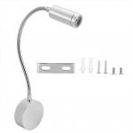 1W painduv LED-seinalamp, reguleeritav seinale kinnitatav &ouml;&ouml;valgusti lugemislamp magamistoa jaoks 85V-265V