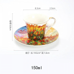 Kerged Luksuslikud Retro Stiilis Kohvitassid Majapidamiseks P&auml;rastl&otilde;unatee Keraamilised Teeserviisid K&otilde;rgekvaliteetsed Peened Kohvitassid ja Taldrikud Kingitused