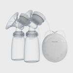 T&otilde;eline Bubee kahekordne elektriline rinnapump: Tugev imemine ja automaatne massaaž s&uuml;nnitusj&auml;rgseks imetamiseks valge
