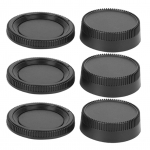 K&otilde;vast plastist must kerge tolmukindel kriimustuskindel kaamera korpuse objektiivi katte komplekt Nikon F jaoks