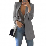 Naiste &uuml;likond, mantel rev&auml;&auml;riga, pikkade varrukatega, eest avatud ja taskutega &auml;rijope XXL tumehall v&auml;rv