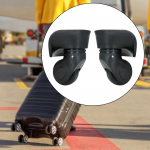 2 t&uuml;kki pagasikohvri rattad varuosad vaiksed mustad kulumiskindlad siledad reisikorvi rattad L