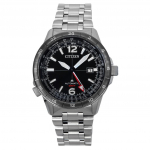 Citizen Promaster Air GMT Roostevabast terasest Must sihver Automaatne NB6046-59E 200M Meeste piloodikell must