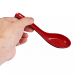 1/3/6 tk Punased mustad supilusikad Melamiin p&otilde;rutusvastane plastikust lusikas konksuga Pelmeenid Puder &Otilde;htus&ouml;&ouml;k S&ouml;&ouml;giriistad K&ouml;&ouml;gin&otilde;ud 1pcs