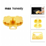 Mikrolaineahjus munaaurutaja (Lill + s&uuml;da) Pliit Aurutatud munavorm Keedetud munavorm Mini hommikus&ouml;&ouml;k kollane