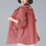 Kevadsuvi mood &otilde;huke tuulejakk naiste jope Naiste kapuutsiga pikk pesapallivormi lahtised jakid XXXL