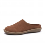 Naiste sussid v&auml;ljas lehmanahast kott pea lahedad sussid pehme p&otilde;hi pehme pealispind nahast poolikud sussid mugavad naiste kingad 36 tumepruun v&auml;rv