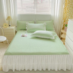 Klass A 3D J&auml;&auml;oa J&auml;&auml;siidist K&uuml;lm Matti Komplekt Kolmest Masinpestav Voodilina, Kummiga Voodilina, Suvine Konditsioneeri Pehme Matt 120x200cm-2pcs