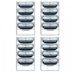 [ 16tk / 4 pakk ] Meeste habemenuga 3-kihiline tera kolmele pardlile 16pcs
