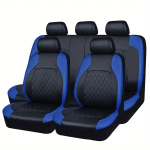 Piiri&uuml;lene autokatte, tepitud rombimustriga, PU-nahk, kunstnahk, euro-ameerika stiil 2-piece set (Single front seat)